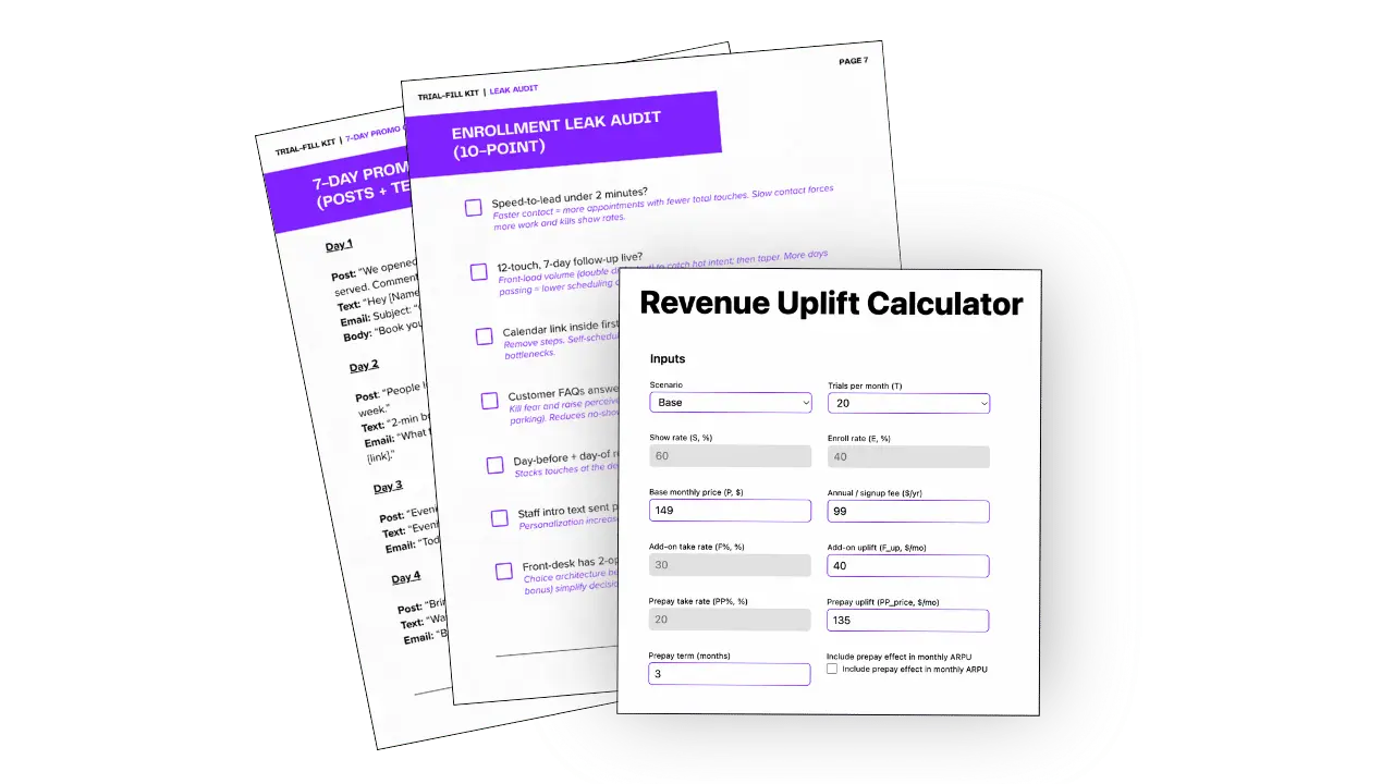 Audit funnel and score badge